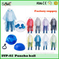 Promotional gift 100% waterproof PE disposable raincoat keyring ball made in China